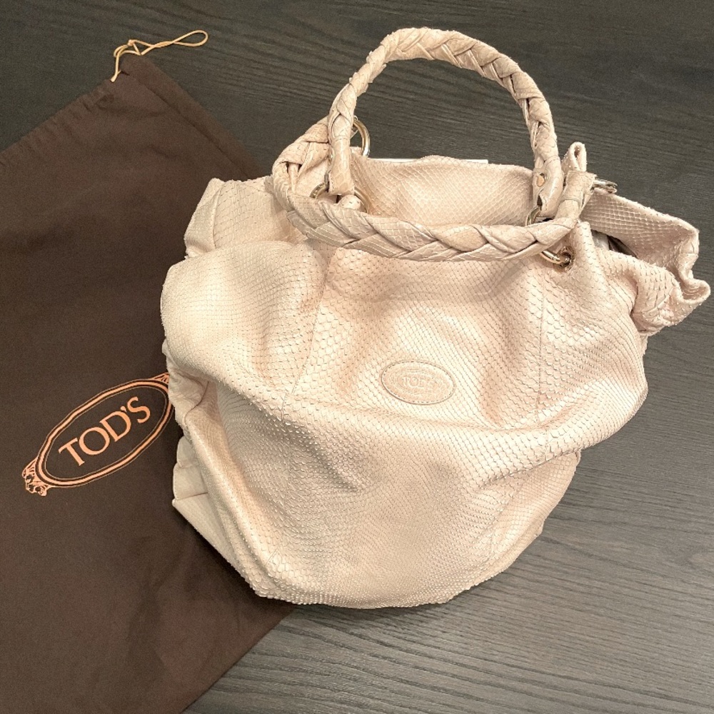 Tod’s Snakeskin Tote Handbag